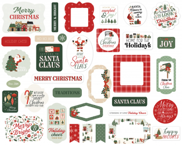 Carta Bella Ephemera - Christmas Village
