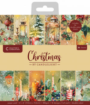 Crafter's Companion - Paper Pad - 6"x6" - Christmas by Candlelight