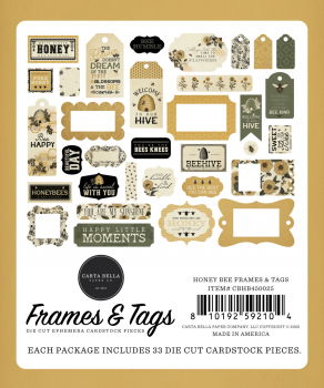 Carta Bella Frames & Tags - Honeybee