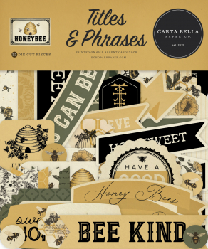 Carta Bella Titles & Phrases - Honeybee