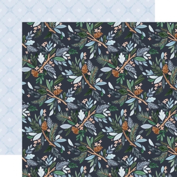 Carta Bella Winter Market - Winter Floral 12" x 12" 