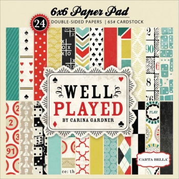 Carta Bella 6"x6" Paper Pad - Well Played