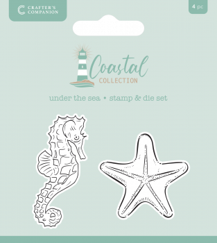 Crafter's Companion - Stamp/Die Set - Coastal Collection - Under the sea