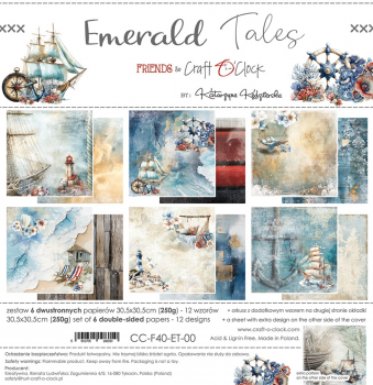 Craft O' Clock - Emerald Tales 12x12 - Paper Set