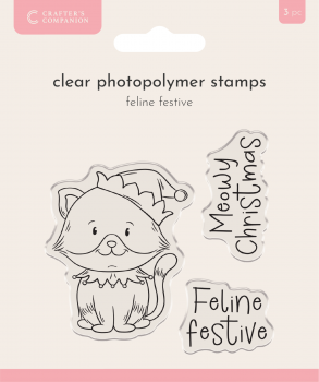 Crafter's Companion - Clearstamp Set - Feline festive