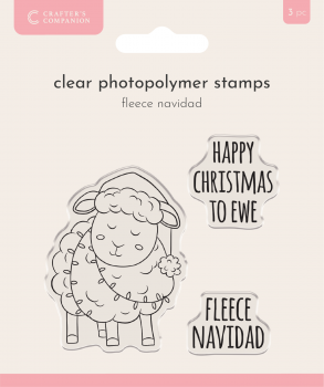 Crafter's Companion - Clearstamp Set - Fleece Navidad