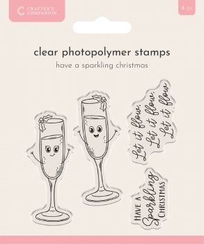 Crafter's Companion - Clearstamp Set - Have a sparkling christmas