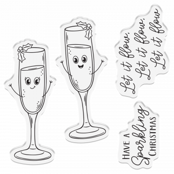 Crafter's Companion - Clearstamp Set - Have a sparkling christmas