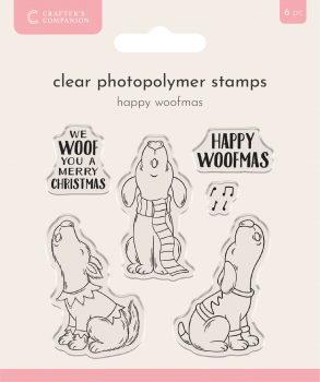 Crafter's Companion - Clearstamp Set - Happy Woofmas