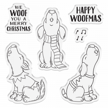 Crafter's Companion - Clearstamp Set - Happy Woofmas