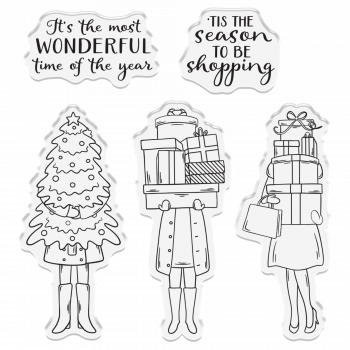 Crafter's Companion - Clearstamp Set - 'tis the season to be shopping