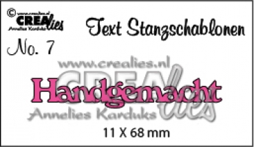 Crealies Text Stanze - Handgemacht