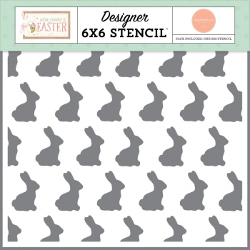 Echo Park Stencil - Bunny Love