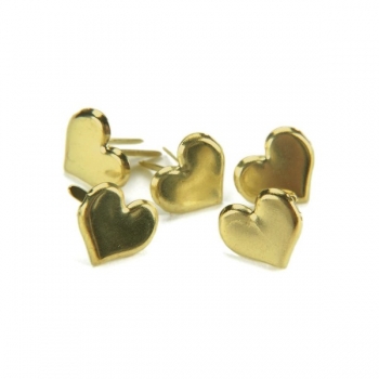 50 Brads - Herzen - Gold