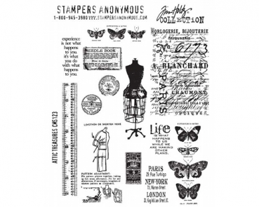 Tim Holtz Stempelset - Attic Treasures