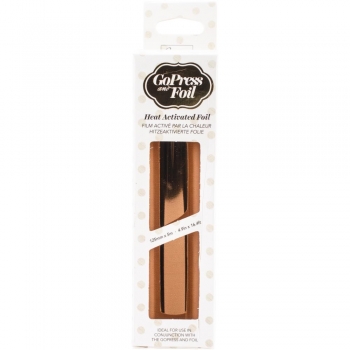 Go Press Heat Activated Foil - Chocolate Copper - Iridescent Finish
