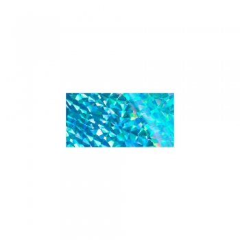 Go Press Heat Activated Foil - Iridescent Triangular Cyan