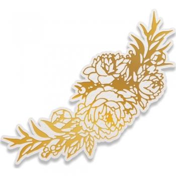 Couture Creations - Hotfoil Stamp - Peony Bouquet