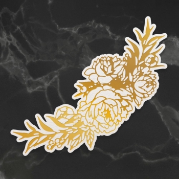 Couture Creations - Hotfoil Stamp - Peony Bouquet