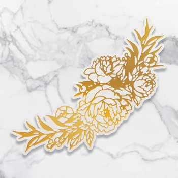 Couture Creations - Hotfoil Stamp - Peony Bouquet