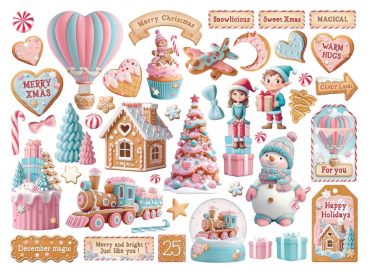 Stamperia - Die Cuts - Candy Christmas