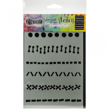 Dylusions small stencil - A Stitch in Time, Small