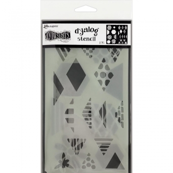 Dylusions dyalog stencil - Quilt It