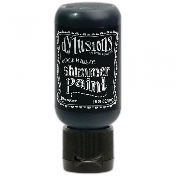 Dylusions Shimmer Paint - Black Marble