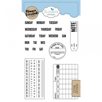 Elisabeth Craft Design - Planner Essentials Stamps - Calendar