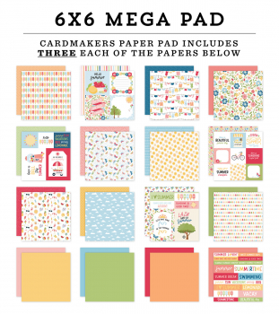 Echo Park Mega Paper Pack - Have a great Summer - 6" x 6"