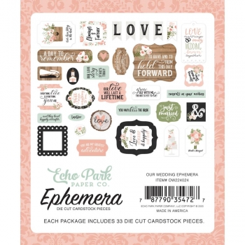 Echo Park Ephemera - Our Wedding