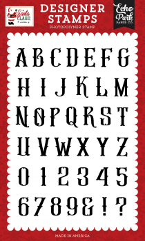 Echo Park Clear Stamps - Antique Alphabet