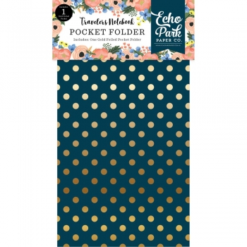 Echo Park Traveler`s Notebook Pocket Folder - Fancy Floral