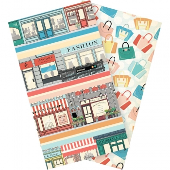 Echo Park Traveler`s Notebook Daily Calendar Insert - Standard - Metropolitan Girl