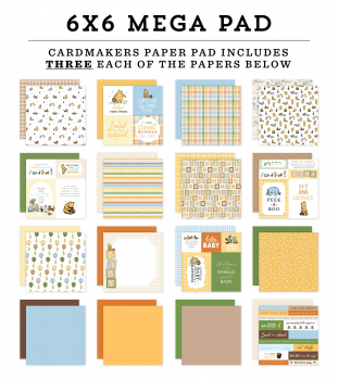 Echo Park Mega Paper Pack - Winnie the Pooh Baby - 6" x 6"