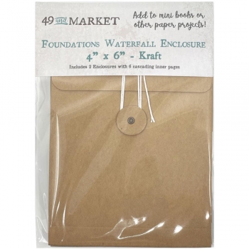 49 and Market - Foundation Waterfall Enclosure 4" x 6" - Kraft