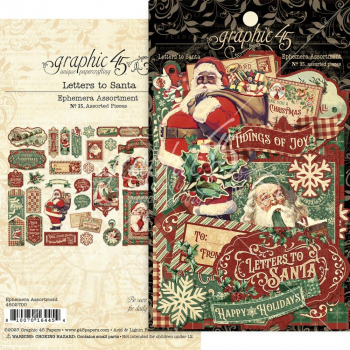 Graphic 45 Ephemera - Letters to Santa