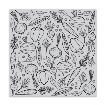 Hero Arts - 6" x 6" Cling Stamp -Veggie Medley Bold Prints 