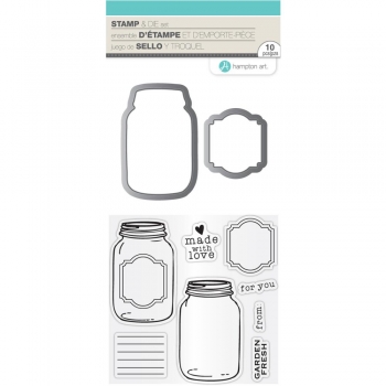 Hampton Art Stamp & Die Set - Made With Love