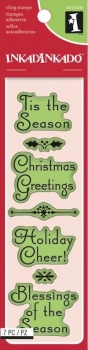 Inkadinkado Cling - Christmas Greetings