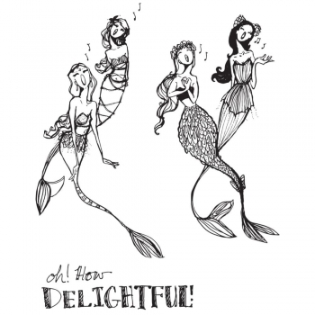 Jane Davenport Clear Stamps - Singing Mermaids