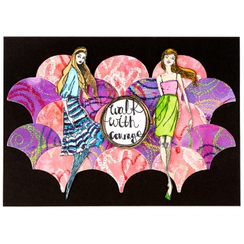 Jane Davenport Clear Stamps - Walk with Courage