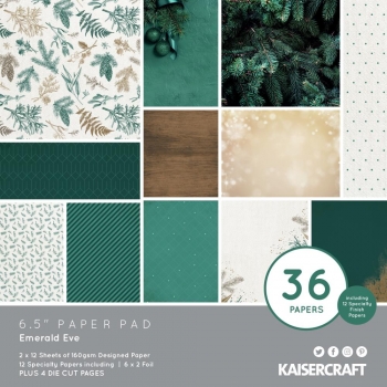 Kaiserkraft - 6 1/2" Paper Pad - Emerald Eve