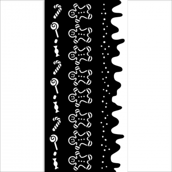 Stamperia Stencil - Candy Cane Stripes
