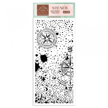 Stamperia Stencil - Compass