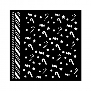Stamperia Stencil - Candycanes