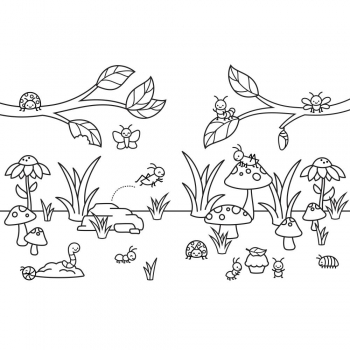 Lawn Fawn Coloring Book - Spring