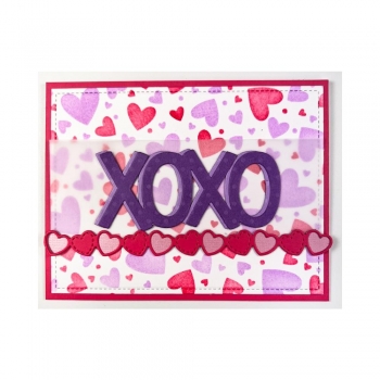 Lawn Fawn Die - Valentines Hearts Border
