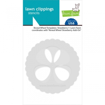 Lawn Fawn Lawn Clipping Stencil - Reveal Wheel Templates: Strawberry