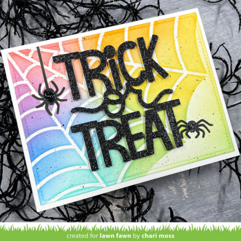 Lawn Fawn - 6" x 6" Schablone - Spiderweb Background Stencils